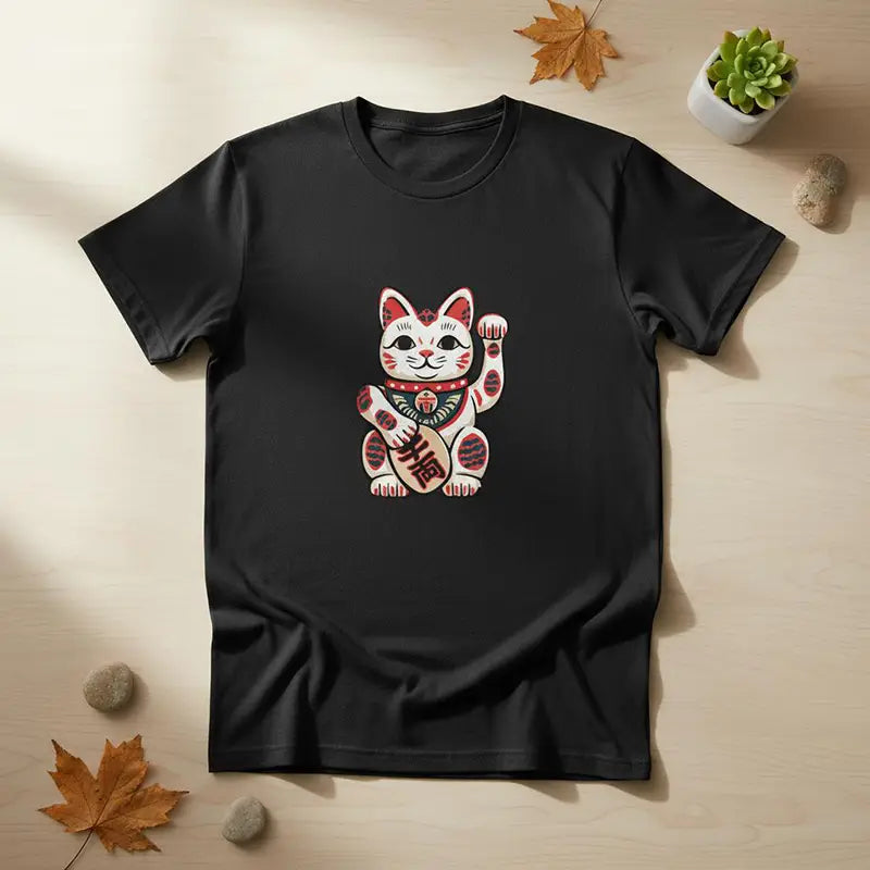 T-Shirt Chat Chanceux Traditionnel