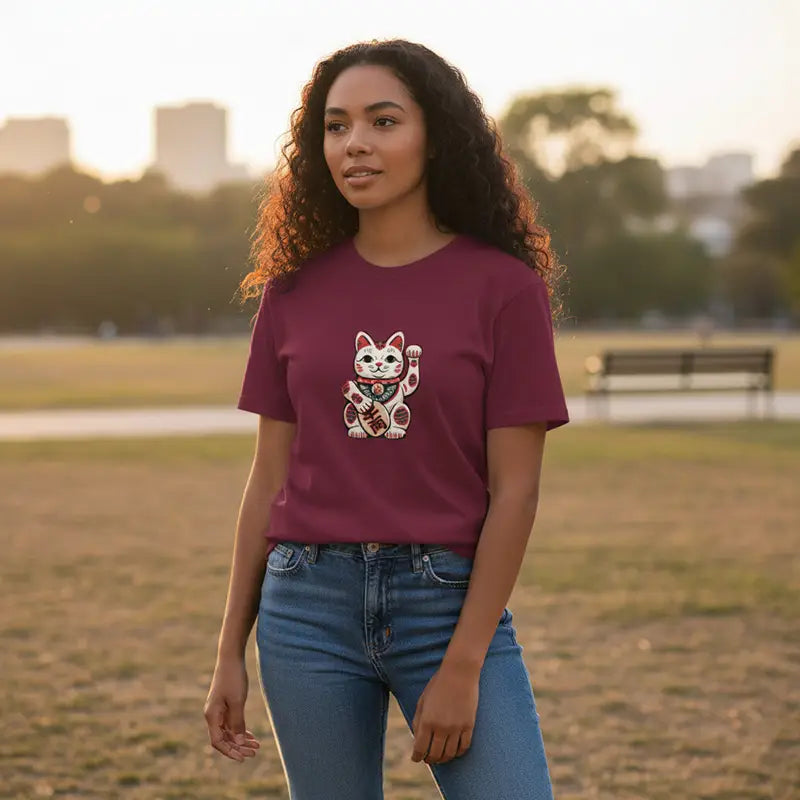 T-Shirt Chat Chanceux Traditionnel