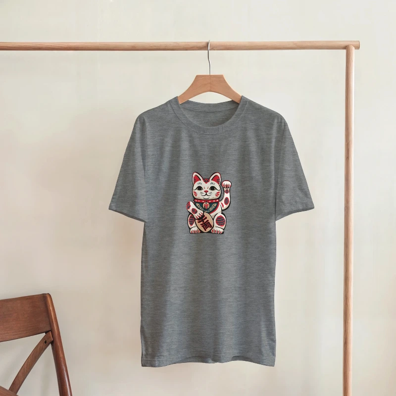 T-Shirt Chat Chanceux Traditionnel