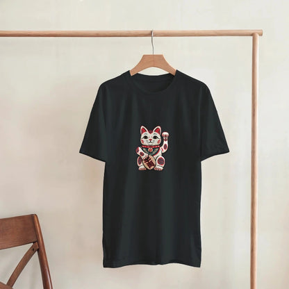 T-Shirt Chat Chanceux Traditionnel