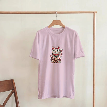T-Shirt Chat Chanceux Traditionnel