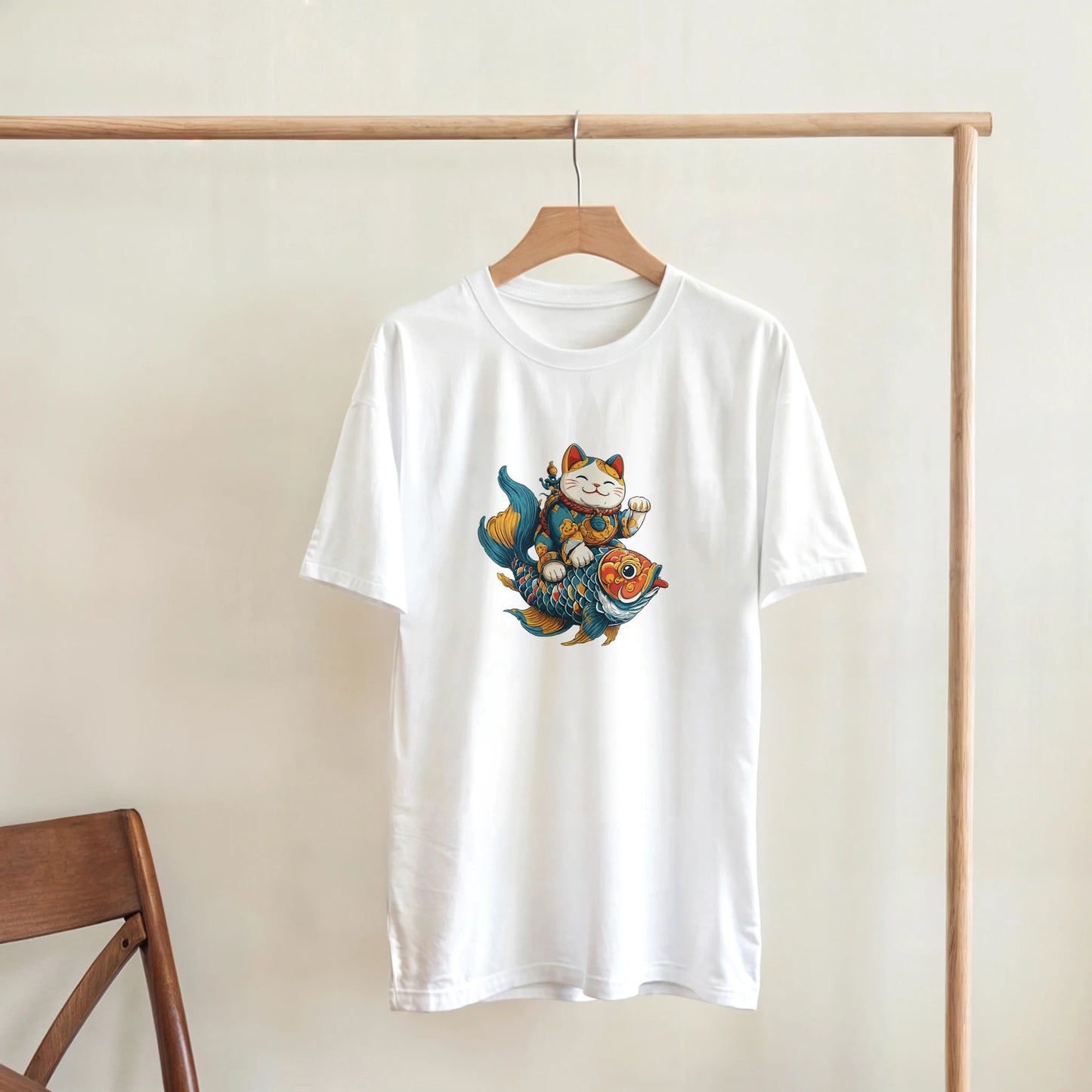 T-Shirt Maneki Neko Carpe Koi