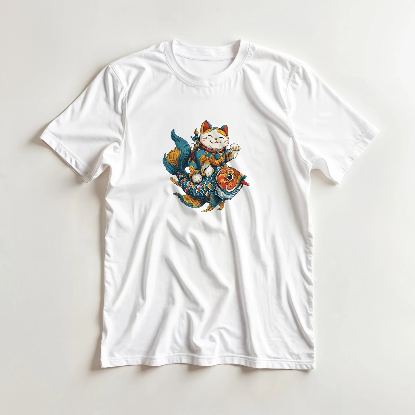 T-Shirt Maneki Neko Carpe Koi