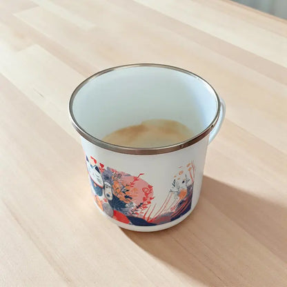 Tasse Maneki Neko en Email
